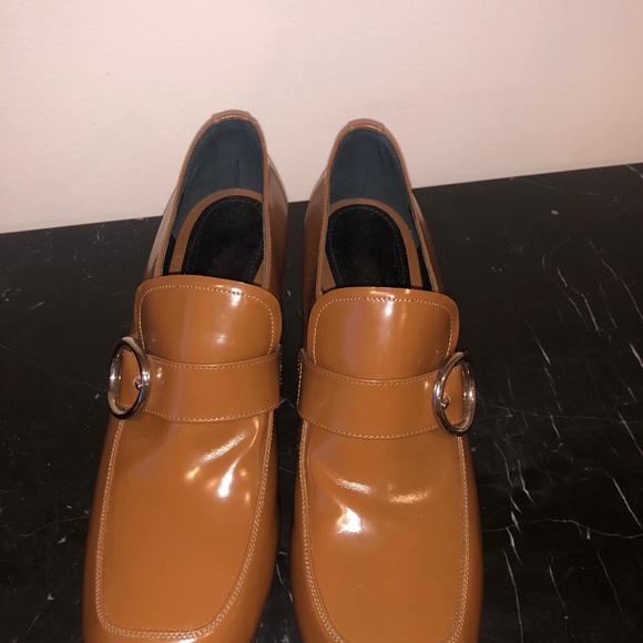 Prada Leather Buckle Block Heels - Picture 8 of 10